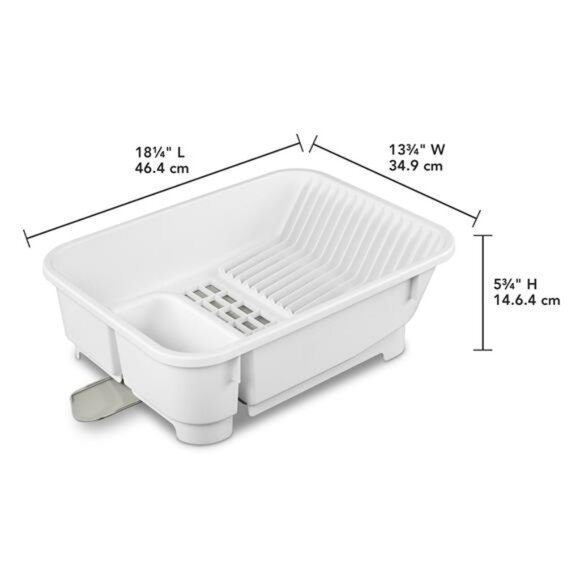 Sink Set, Space-efficient, Self-Draining with Retractable Spout, White - Picture 2 of 7